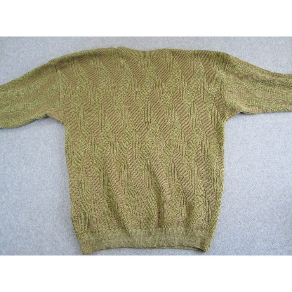 Vintage Tundra Sweater Mens Large Brown Textured Knit Pullover Canada 90s - Picture 2 of 8